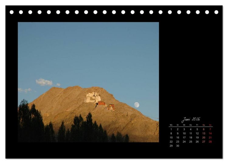 Produktbild: Ladakh, Berge und Spruchweisheiten (Tischkalender 2026 DIN A5 quer), CALVENDO Monatskalender