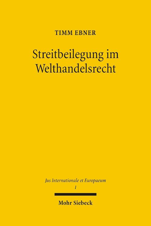 Produktbild: Streitbeilegung im Welthandelsrecht