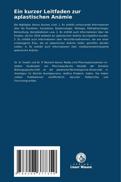 Produktbild: Ein kurzer Leitfaden zur aplastischen An&auml;mie