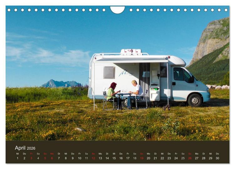 Produktbild: Wohnmobil-Reisen (Wandkalender 2026 DIN A4 quer), CALVENDO Monatskalender