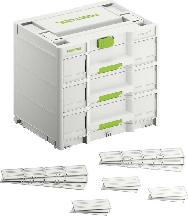 Produktbild: Festool Systainer SYS3-SORT/3M 337 577769 Transportkiste (L x B x H) 396 x 296 x 337mm