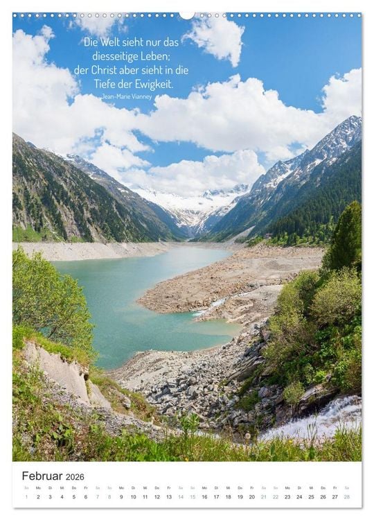Produktbild: Christliche Natur-Poster 2026 (hochwertiger Premium Wandkalender 2026 DIN A2 hoch), Kunstdruck in Hochglanz