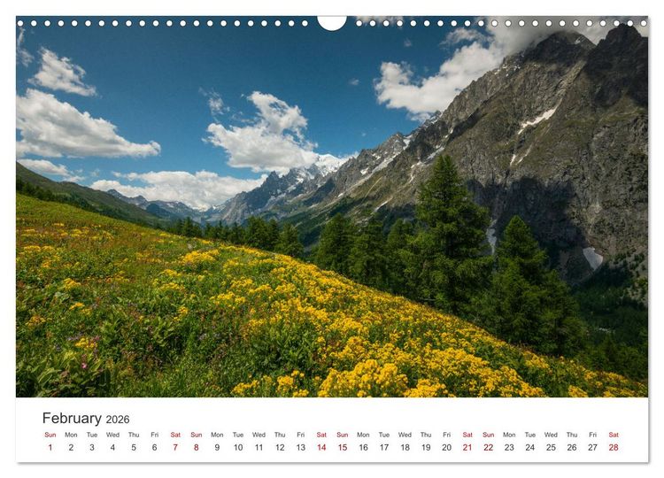 Produktbild: Aosta Valley and its nature (Wall Calendar 2026 DIN A3 landscape), CALVENDO 12 Month Wall Calendar