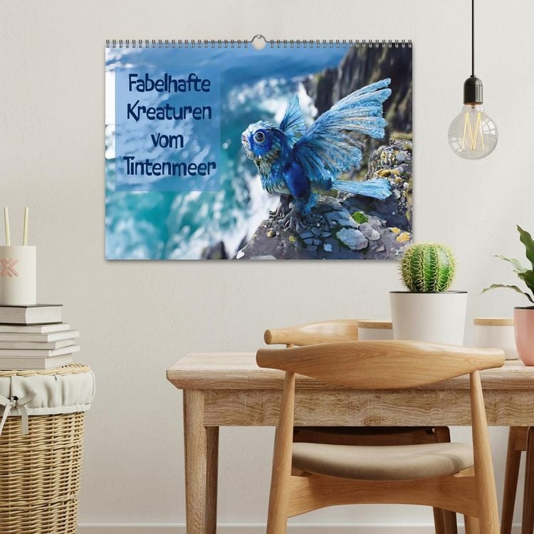 Produktbild: Fabelhafte Kreaturen vom Tintenmeer (Wandkalender 2026 DIN A3 quer), CALVENDO Monatskalender