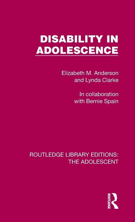 Produktbild: Disability in Adolescence