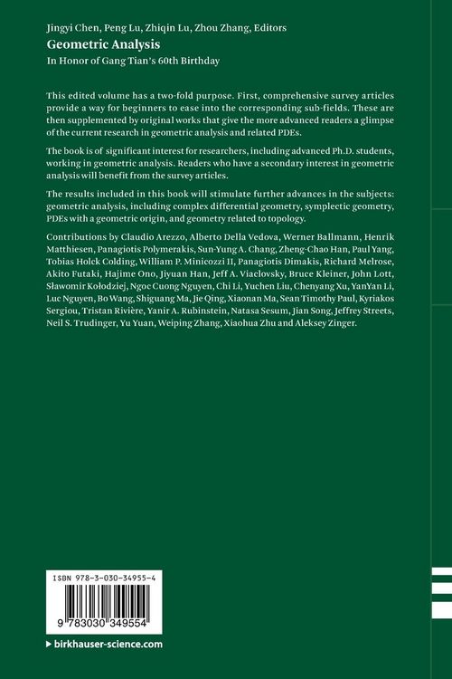 Produktbild: Geometric Analysis