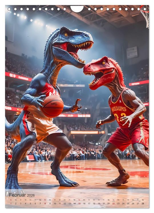 Produktbild: Jurassic Alltag - Dinos &uuml;berall (Wandkalender 2026 DIN A4 hoch), CALVENDO Monatskalender