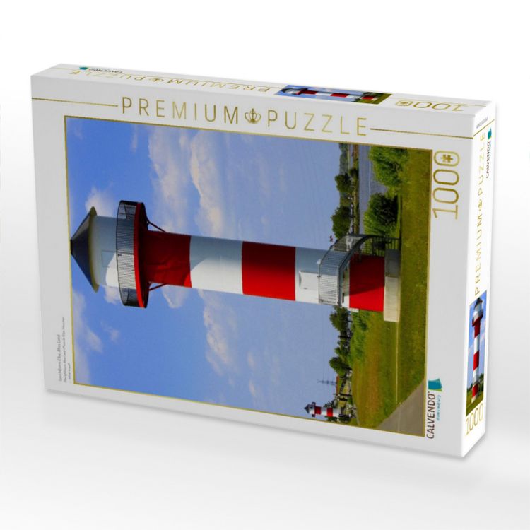 Produktbild: CALVENDO Puzzle Leuchtturm Elbe, Altes Land | 1000 Teile Lege-Gr&ouml;&szlig;e 64x48cm Foto-Puzzle f&uuml;r gl&uuml;ckliche Stunden