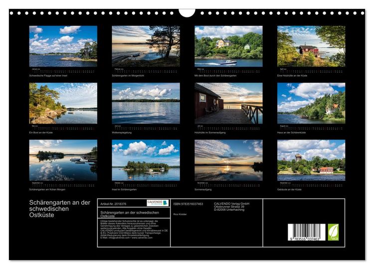 Produktbild: Sch&auml;rengarten an der schwedischen Ostk&uuml;ste (Wandkalender 2026 DIN A3 quer), CALVENDO Monatskalender