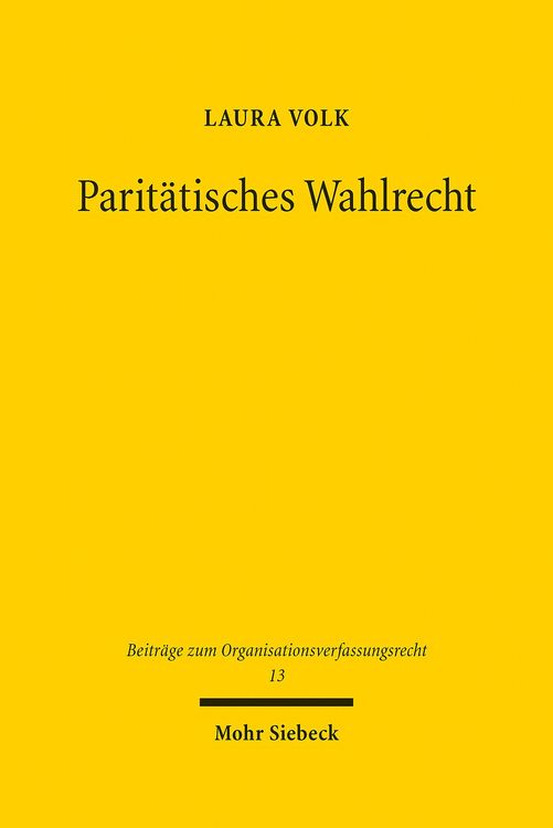 Produktbild: Parit&auml;tisches Wahlrecht