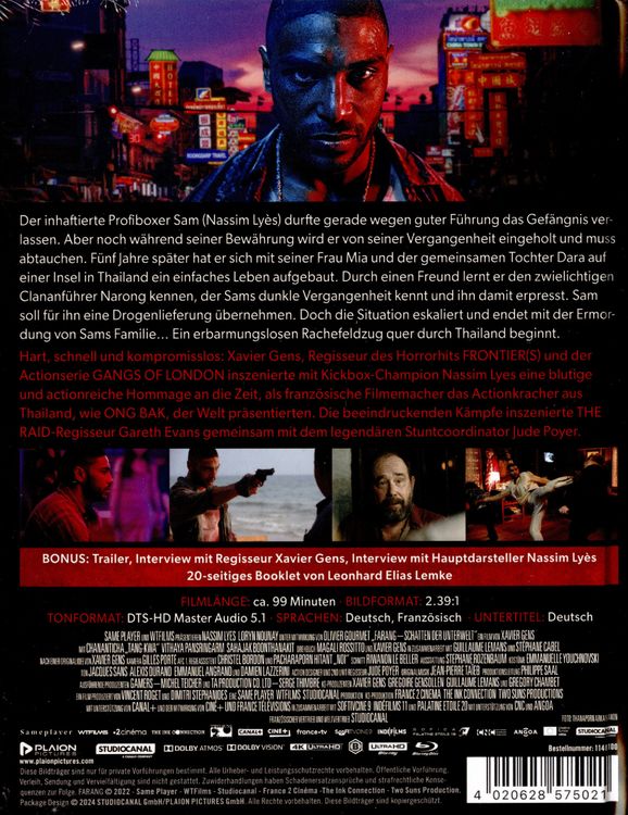 Produktbild: Farang - Schatten der Unterwelt - Mediabook (4KUltra HD) (+ Blu-ray)