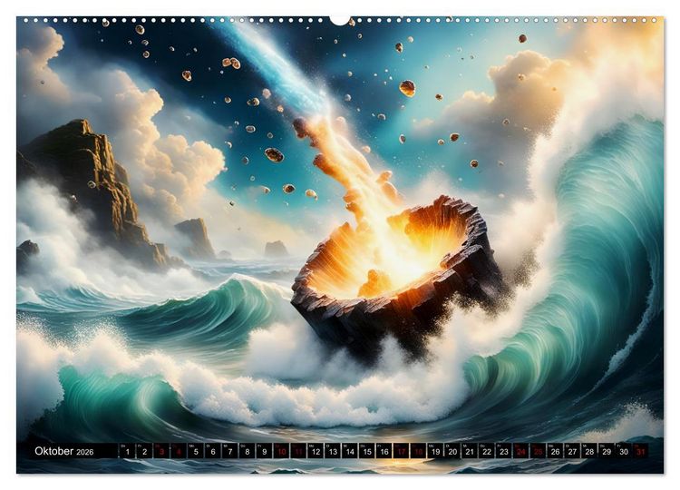 Produktbild: Erde - Blauer &Uuml;berlebensk&uuml;nstler (Wandkalender 2026 DIN A2 quer), CALVENDO Monatskalender