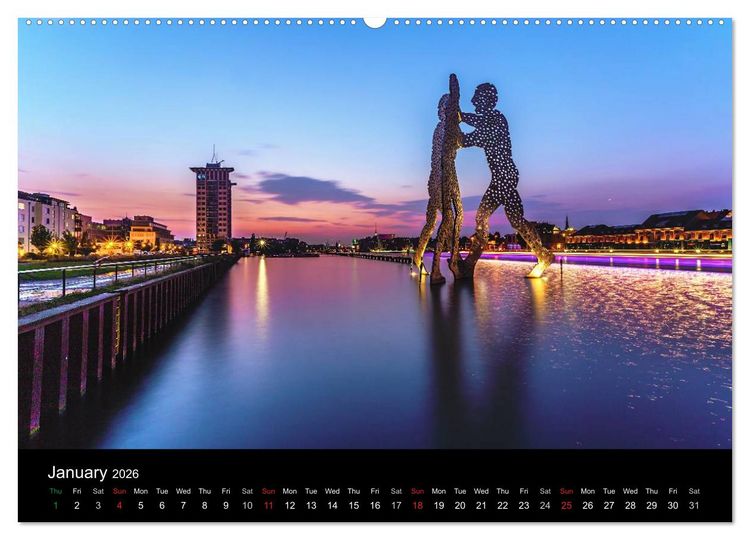 Produktbild: Sunsets of Berlin (High Quality Premium Wall Calendar 2026 DIN A2 landscape),CALVENDO 12 Month Wall Calendar