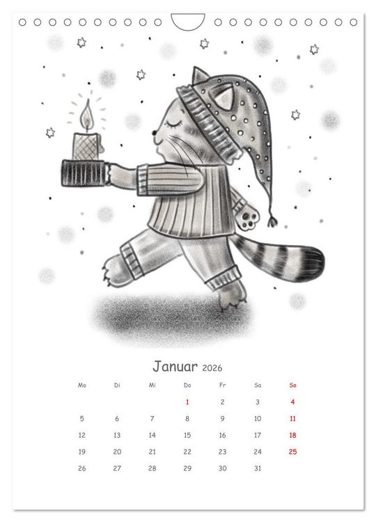 Produktbild: LEOPOLD DER DRITTE - Ein unglaublich liebenswerter Kater (Wandkalender 2026 DIN A4 hoch), CALVENDO Monatskalender