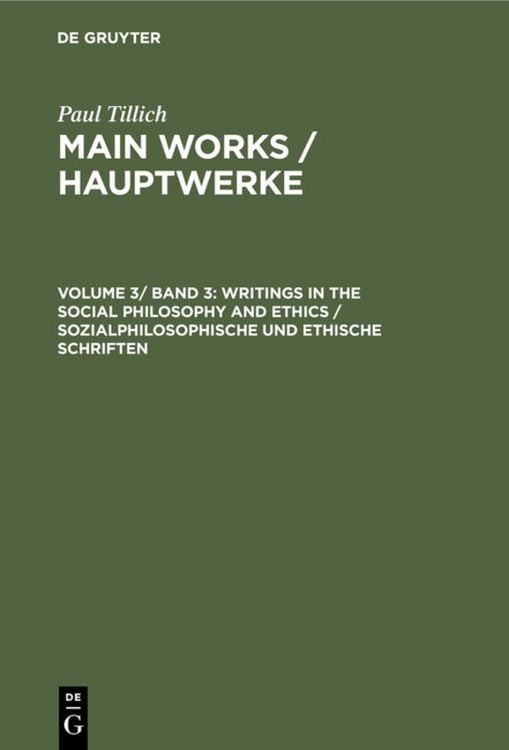 Produktbild: Writings in the Social Philosophy and Ethics / Sozialphilosophische und ethische Schriften