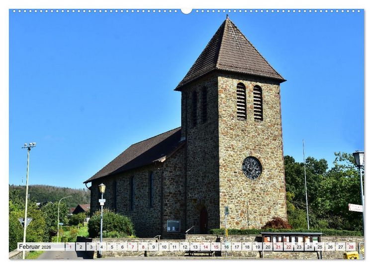 Produktbild: Rurberg und Woffelsbach - Leben wo andere Urlaub machen, in der Eifel (Wandkalender 2026 DIN A2 quer), CALVENDO Monatskalender