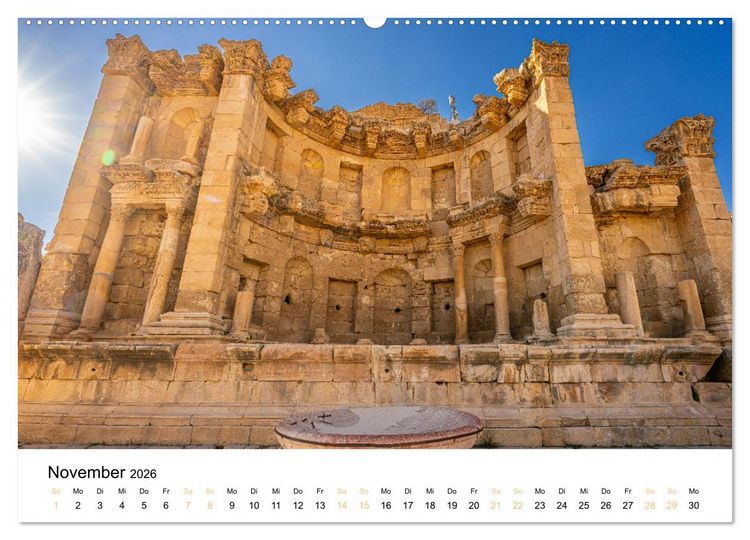 Produktbild: Jordanien - Land zwischen Antike und Moderne (hochwertiger Premium Wandkalender 2026 DIN A2 quer), Kunstdruck in Hochglanz