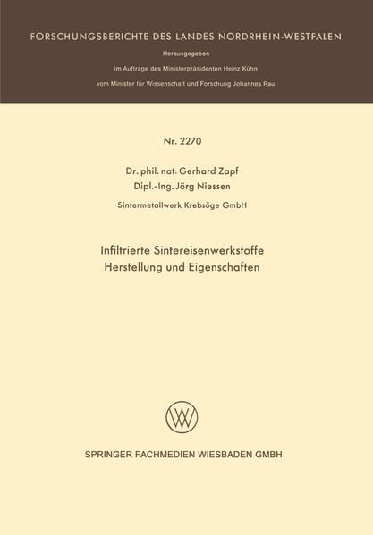 Produktbild: Infiltrierte Sintereisenwerkstoffe