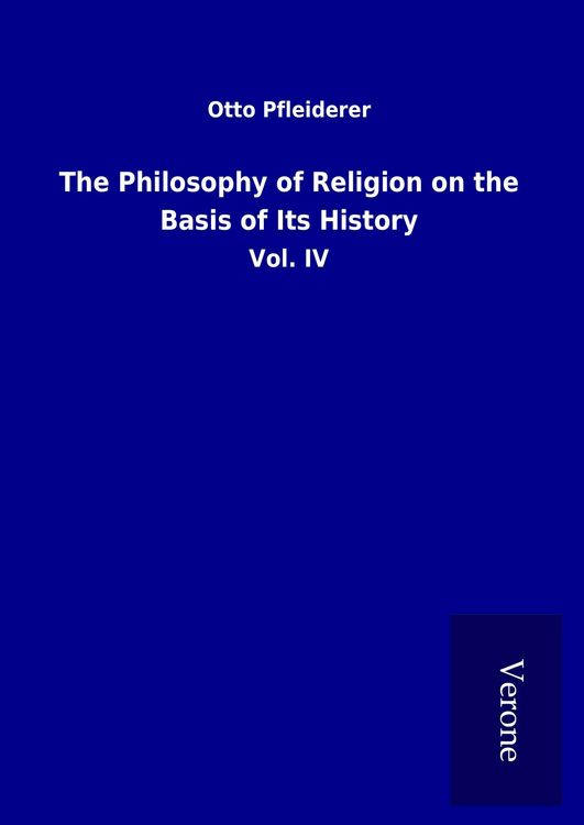 Produktbild: The Philosophy of Religion on the Basis of Its History