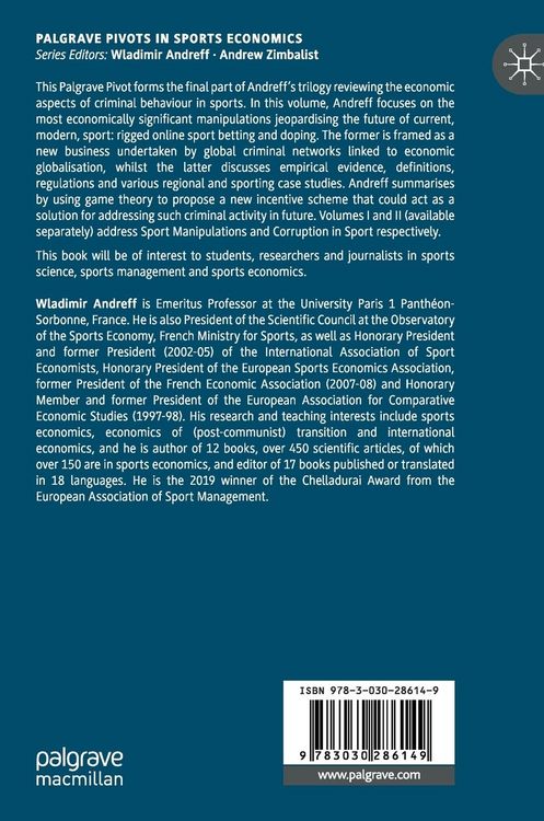 Produktbild: An Economic Roadmap to the Dark Side of Sport