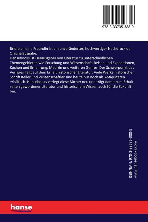 Produktbild: Briefe an eine Freundin