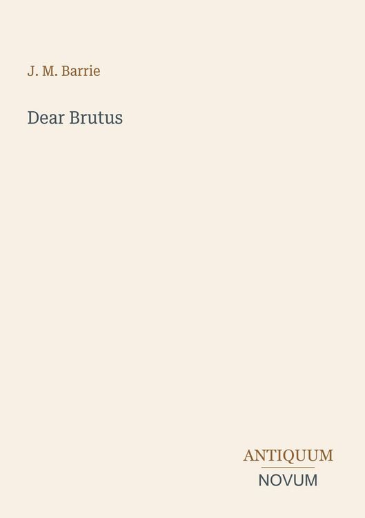 Produktbild: Dear Brutus