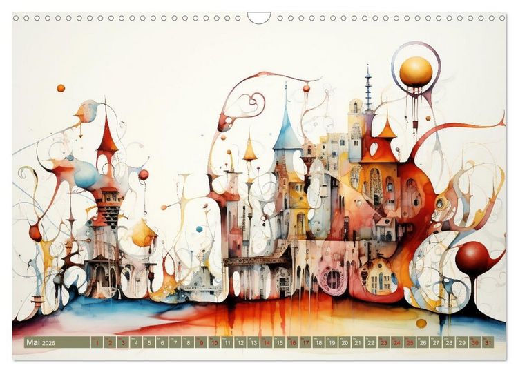 Produktbild: Kuriose H&auml;user (Wandkalender 2026 DIN A3 quer), CALVENDO Monatskalender
