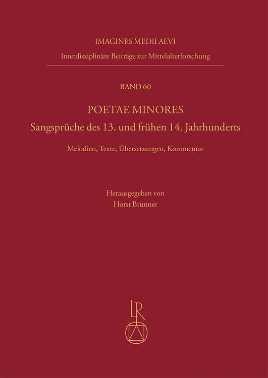 Produktbild: Poetae Minores. Sangspr&uuml;che des 13. und fr&uuml;hen 14. Jahrhunderts