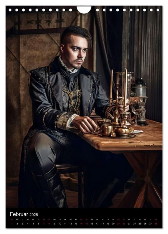 Produktbild: Gothic Kalender - Ein Jahr voller Gothic-Mystik und Eleganz (Wandkalender 2026 DIN A4 hoch), CALVENDO Monatskalender