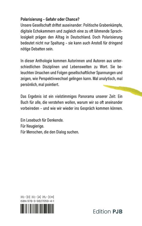 Produktbild: Polarisierung - Dialog - Perspektivwechsel