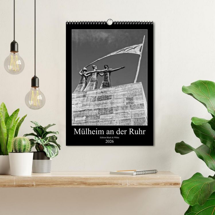 Produktbild: M&uuml;lheim an der Ruhr Edition Black & White 2026 (Wandkalender 2026 DIN A3 hoch), CALVENDO Monatskalender