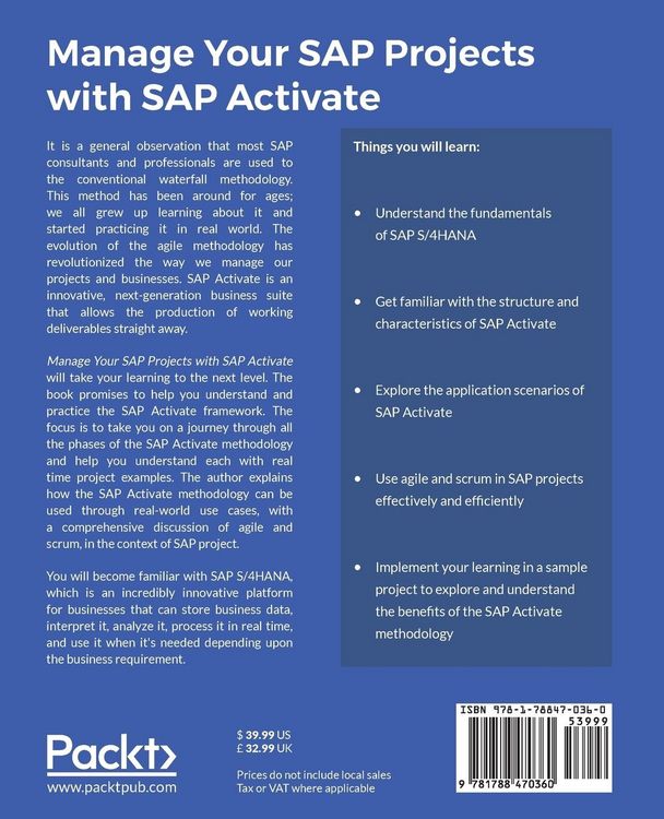 Produktbild: Manage Your SAP Projects with SAP Activate