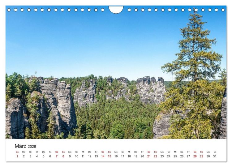 Produktbild: DEUTSCHLAND, S&auml;chsische Schweiz Nationalpark, M&auml;rchenwald (Wandkalender 2026 DIN A4 quer), CALVENDO Monatskalender