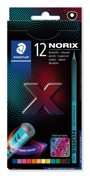 Produktbild: STAEDTLER NORIX&reg; 186, 12 Buntstiften