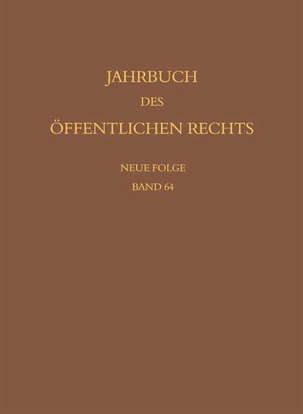 Produktbild: Jahrbuch des &ouml;ffentlichen Rechts der Gegenwart. Neue Folge