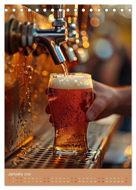 Produktbild: Prost German Beer (Desk Calendar 2026 DIN A5 portrait), CALVENDO 12 Month DeskCalendar