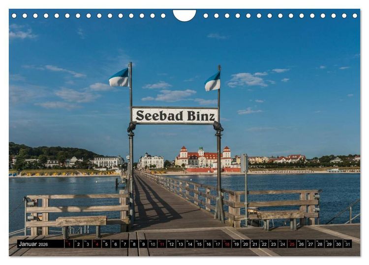 Produktbild: Ein Wochenende im Ostseebad Binz (Wandkalender 2026 DIN A4 quer), CALVENDO Monatskalender