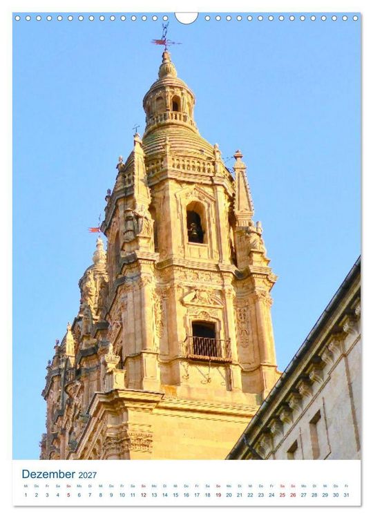 Produktbild: Salamanca. Die goldene Stadt am Tormes (Wandkalender 2027 DIN A3 hoch), CALVENDO Monatskalender