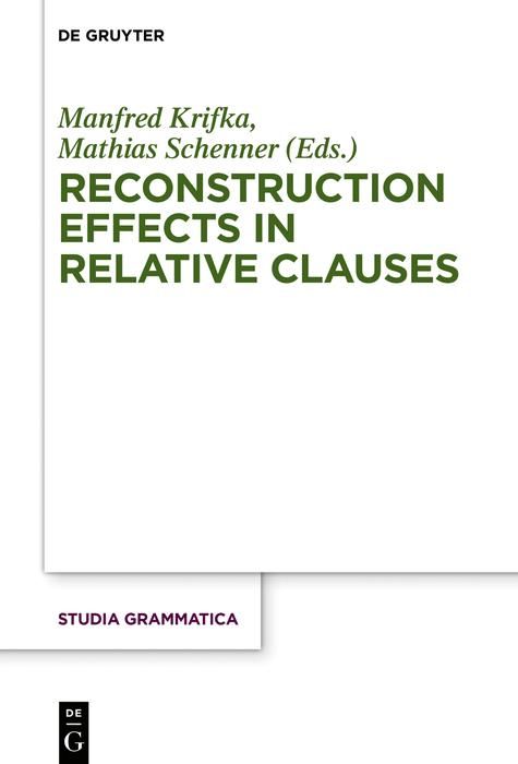 Produktbild: Reconstruction Effects in Relative Clauses