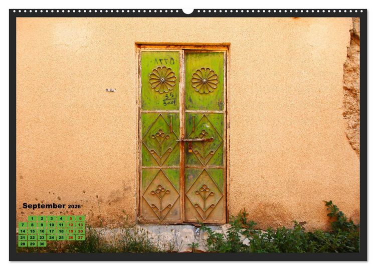 Produktbild: OMAN - Farbenfrohe orientalische T&uuml;ren (hochwertiger Premium Wandkalender 2026 DIN A2 quer), Kunstdruck in Hochglanz