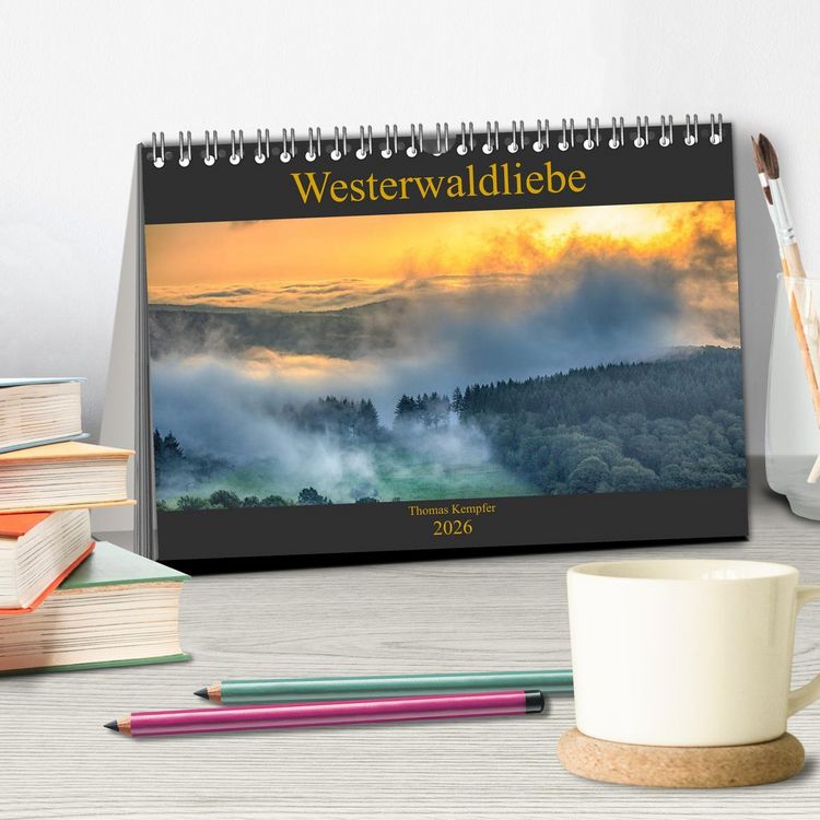Produktbild: Westerwaldliebe (Tischkalender 2026 DIN A5 quer), CALVENDO Monatskalender