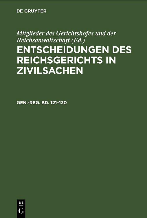 Produktbild: Generalregister zum hunderteinundzwanzigsten bis hundertdrei&szlig;igsten Bande