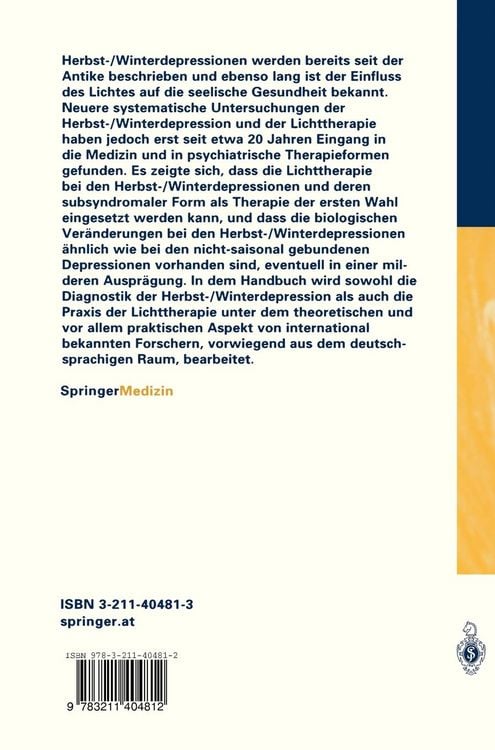 Produktbild: Herbst-/Winterdepression und Lichttherapie