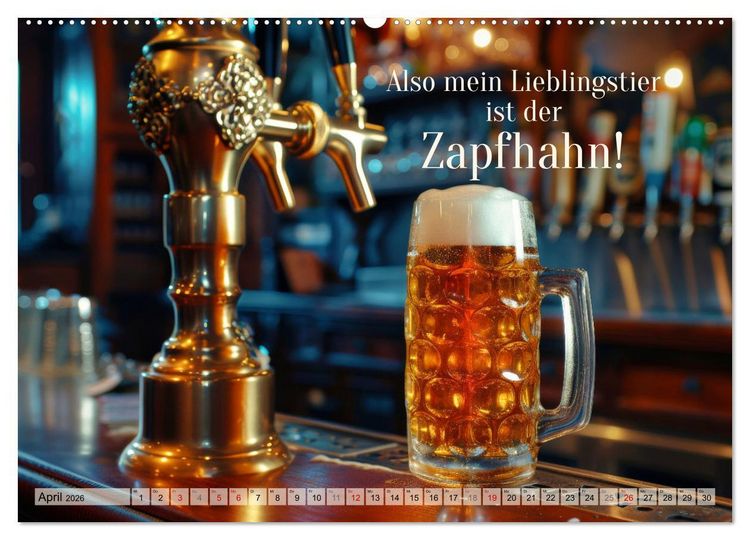 Produktbild: Ich brauch mehr Vitamin Bier (Wandkalender 2026 DIN A2 quer), CALVENDO Monatskalender