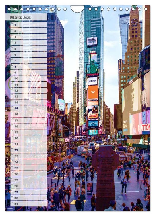 Produktbild: New York - Manhattan (Wandkalender 2026 DIN A4 hoch), CALVENDO Monatskalender