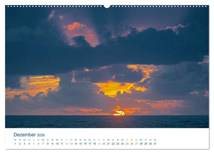 Produktbild: D&auml;nemarks Nordseek&uuml;ste - S&uuml;dj&uuml;tland (hochwertiger Premium Wandkalender 2026 DIN A2 quer), Kunstdruck in Hochglanz