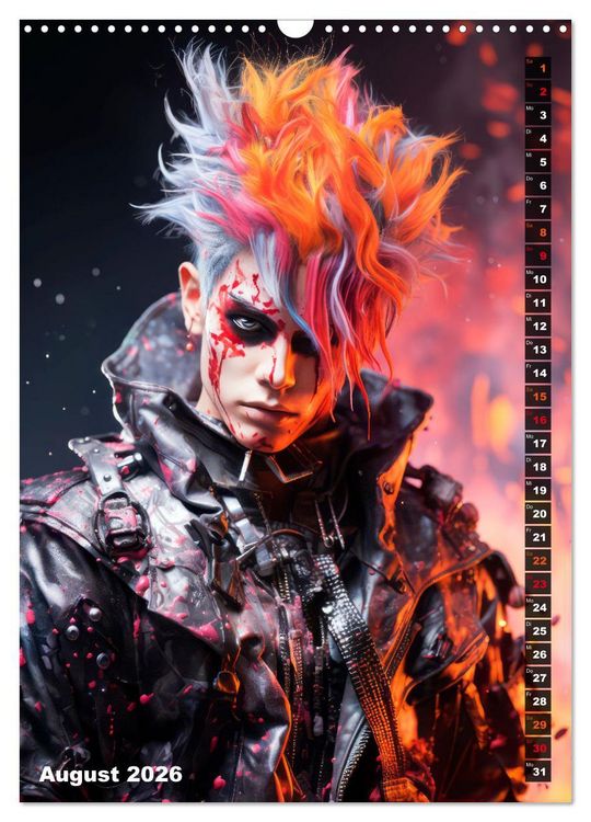 Produktbild: CYBERPUNK Urcoole Typen (Wandkalender 2026 DIN A3 hoch), CALVENDO Monatskalender