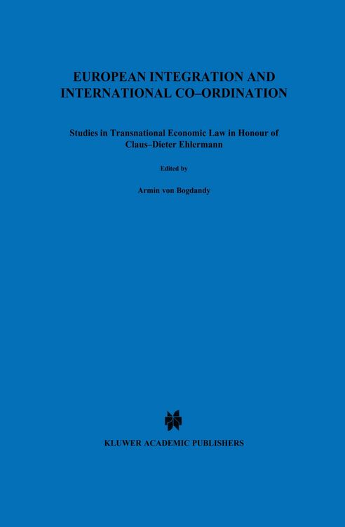Produktbild: European Integration and International Co-ordination