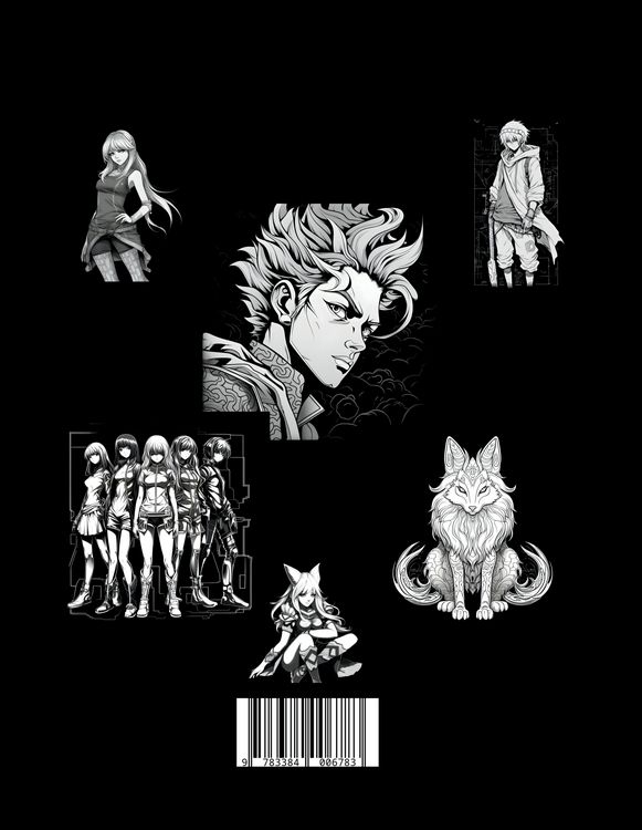 Produktbild: Black Manga Malbuch.