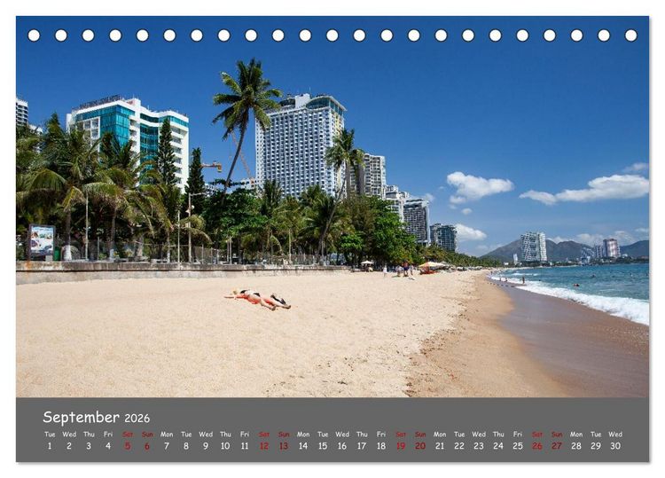 Produktbild: Vietnam`s most beautiful beaches (Desk Calendar 2026 DIN A5 landscape), CALVENDO 12 Month DeskCalendar